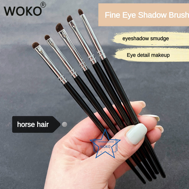 Szemceruza Smudge Brush Precíziós Smudge Smudge Brush Lószőr Szemhéjfesték Smudge Brush Kis füstös bélés sminkecsetek
