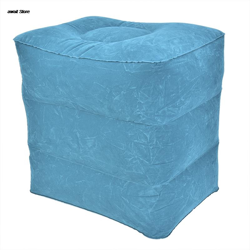 Naudinga pripučiama nešiojama kelioninė pėdų atrama pagalvė, lėktuvas, traukinys, vaikų lova.