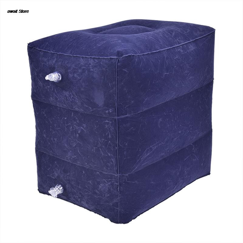 Naudinga pripučiama nešiojama kelioninė pėdų atrama pagalvė, lėktuvas, traukinys, vaikų lova.