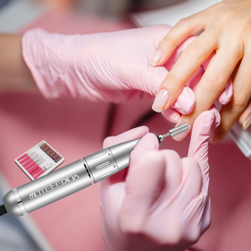 35000 RPM nagų gręžimo mašina LCD ekranas, nešiojamas įkraunamas manikiūro pedikiūro įrankiams Profesionali nagų gręžimo įranga, skirta naudoti namuose