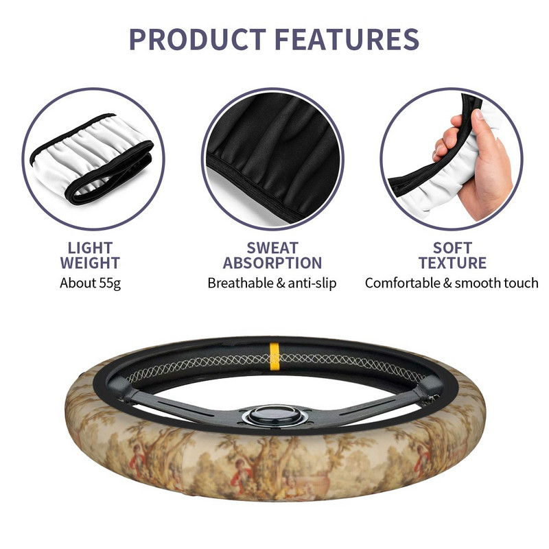 Aubussoni antiikne prantsuse auto roolikate Prantsusmaa Bastille'i päeva automaatne rooliratta kaitse, rooliratta tarvikud