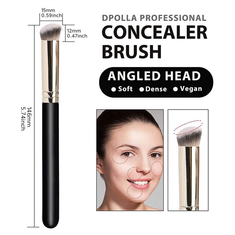 1 tk Portable Foundation Brush Professionaalne peitekreem kontuuri segav meigipintsel naistele ilutööriist