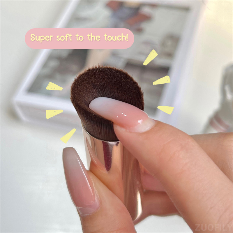 1 τμχ Φορητό Βουρτσάκι Μακιγιάζ Πινέλο Μακιγιάζ Φαλτσέτα για υγρή κρέμα και πούδρα που γυαλίζει το περίγραμμα Blending Concealer Πινέλο προσώπου