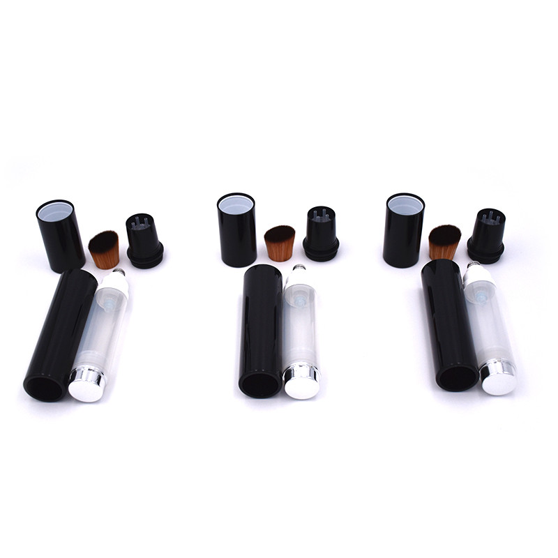 Refillable Liquid Foundation Brush Liquid Makeup Brushes Professional Refillable Brush Round Tool Blush Πυκνές μαλακές στρογγυλές τρίχες