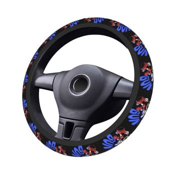 Κάλυμμα τιμονιού 38 cm The Cuphead Elastic Game Anime Braid On The Steering Heel Cover Πολύχρωμα αξεσουάρ αυτοκινήτου σε στυλ αυτοκινήτου