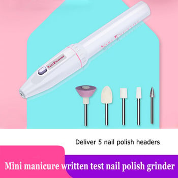 5 in1 Pro Electric Mini Drill Drill Machine Professional Buffer File Polisher Set Nail Polish File Buffer Nail Art Tools