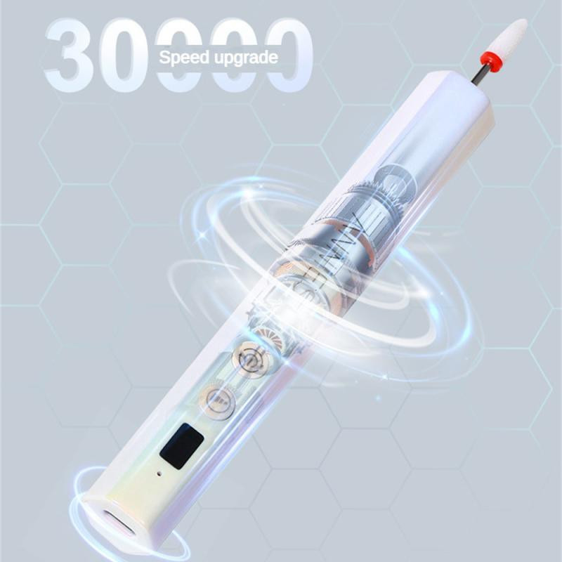 Μηχάνημα τρυπανιού νυχιών 35000RPM Cordless Electric Nail Sander Professional Manicure Machine Fress for Gel Polishing Tools