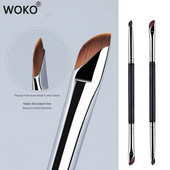 Double Head Sickle Eyeliner Brush Silmapliiats Brush Silmade detailid Lauvärv Smudge Brush Sirpnurgaga kulmulainer Meigipintslid
