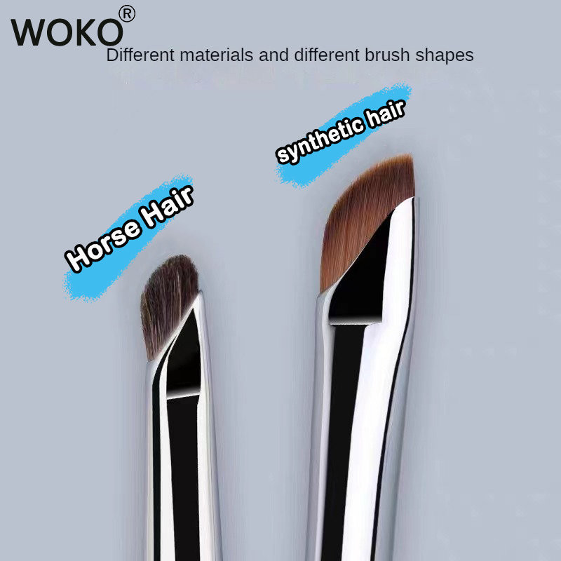 Double Head Sickle Eyeliner Brush Silmapliiats Brush Silmade detailid Lauvärv Smudge Brush Sirpnurgaga kulmulainer Meigipintslid