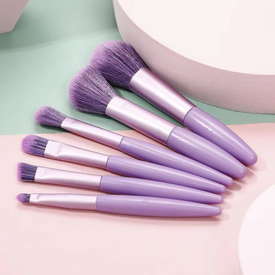 Uus 6/8PC meigipintslite komplekt lauvärvide jumestuskreemi naiste kosmeetikapintsliga lauvärvi põsepunapuudrit segav Beauty Soft meigitööriist