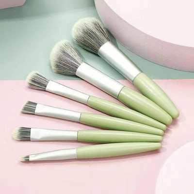 Uus 6/8PC meigipintslite komplekt lauvärvide jumestuskreemi naiste kosmeetikapintsliga lauvärvi põsepunapuudrit segav Beauty Soft meigitööriist