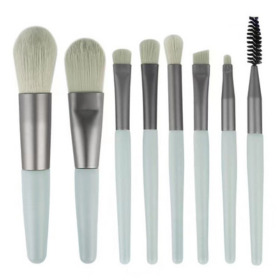 Uus 6/8PC meigipintslite komplekt lauvärvide jumestuskreemi naiste kosmeetikapintsliga lauvärvi põsepunapuudrit segav Beauty Soft meigitööriist