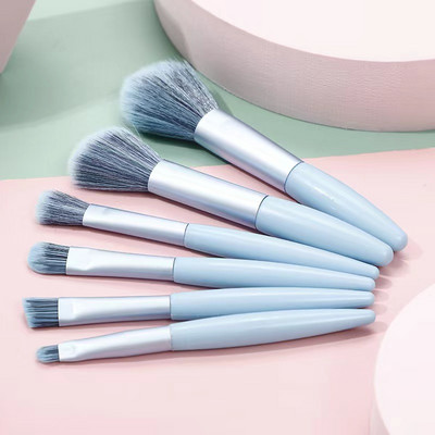 Uus 6/8PC meigipintslite komplekt lauvärvide jumestuskreemi naiste kosmeetikapintsliga lauvärvi põsepunapuudrit segav Beauty Soft meigitööriist