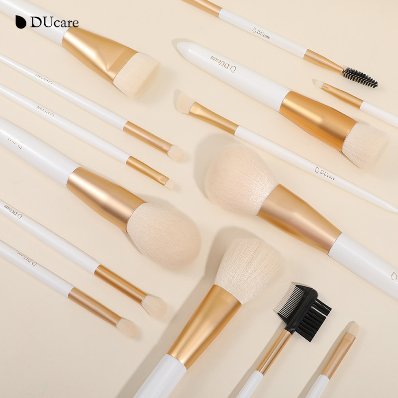 DUcare Foundation Meigipintsel Flat Top Buffing Brush Lauvärvi kontuuri puudripintsel Esiletõstja Meigipintslid Pliiats Maquiagem