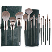 Sminkecset készlet Puha bolyhos púder szemhéjpúder alapozó korrektor pirosító kiemelő ecset szépségápolási eszközök keverő kozmetikai 14 DB