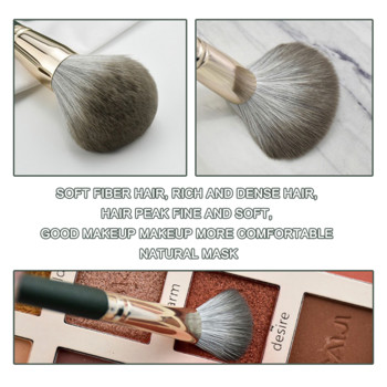 Σετ βουρτσών μακιγιάζ Μαλακό αφράτο πούδρα σκιών ματιών Ίδρυμα Concealer Blush Highlighter Brush Beauty Tools Blending Cosmetic 14 ΤΕΜ.