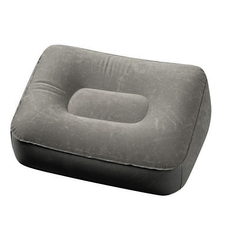 1 vnt. pilka PVC pripučiama kelioninė pagalvė pėdų atramos pagalvė vaikams skrydžio metu mieganti poilsio pagalvė ant lėktuvo automobilio autobuso pagalvė pėdoms
