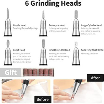 35000rpm Professional Drill for Nails Electric Nail Sander For Gel Removing Portable Nail Drills Machine Manicure Equipment