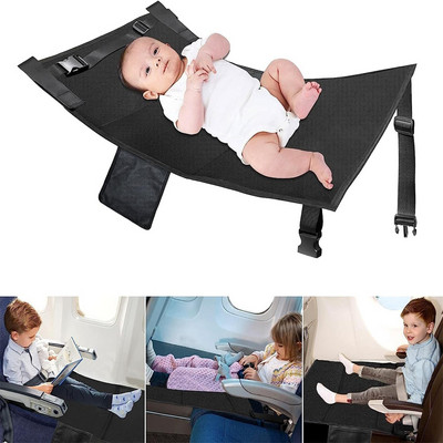 Kids Travel Airplane Bed Baby Pedals Bed Portable Travel Foot Rest Hammock Kids Bed Airplane Seat Extender Leg Rest For Kids