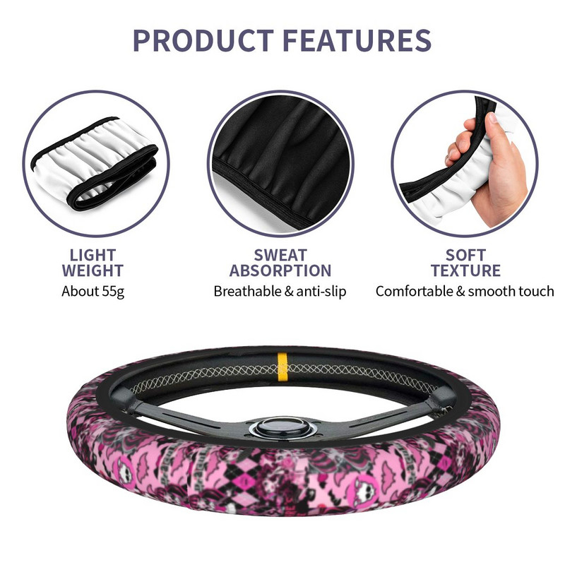 Monster High Draculaura Collage auto rooli kate 37-38 libisemisvastane Anime Elastische autostiiliga autotarvikud