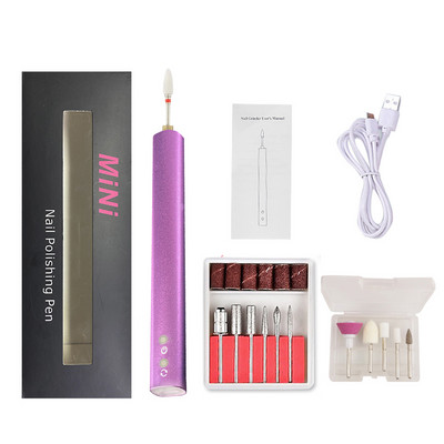 Kaasaskantav küünepuurimasin Juhtmeta laetav maniküürimasin Elektriline küünelihvija Akufreesimismasin