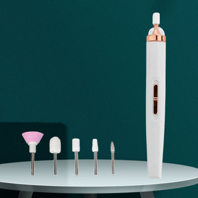 Elektromos körömcsiszoló körömpolírozó gép könnyű hordozható mini elektromos manikűr művészi toll eszközökkel táskával a gél eltávolításához