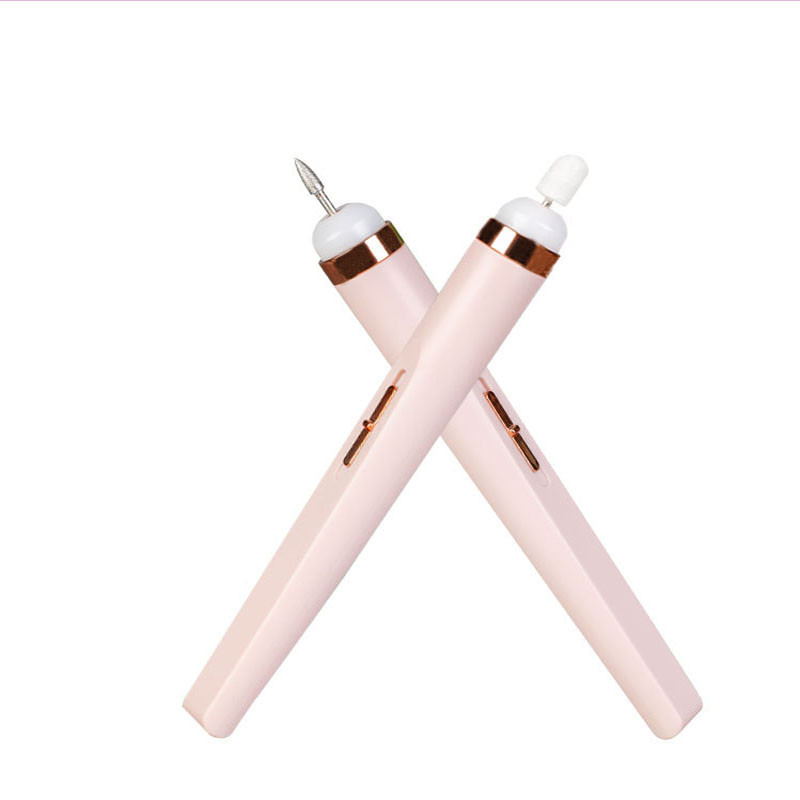 Elektromos körömcsiszoló körömpolírozó gép könnyű hordozható mini elektromos manikűr művészi toll eszközökkel táskával a gél eltávolításához