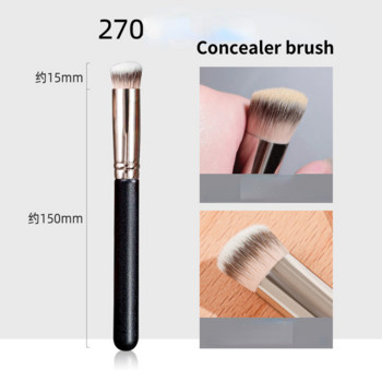 1 τεμ. Ξύλινη λαβή σετ πινέλα μακιγιάζ High-End Foundation Concealer Ανάμειξη περιγράμματος Professional Beauty Cosmetic Brush Frosted