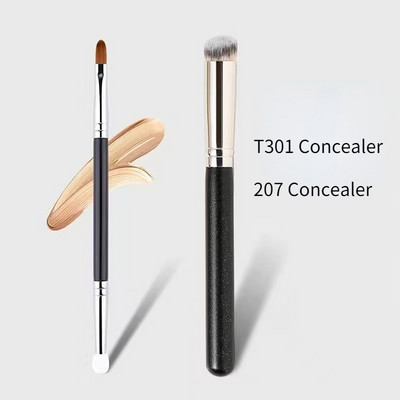 Besiūlis dangtelis Sintetinis tamsaus apskritimo maskuoklis makiažo šepetėliui.