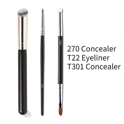 Besiūlis dangtelis Sintetinis tamsaus apskritimo maskuoklis makiažo šepetėliui.