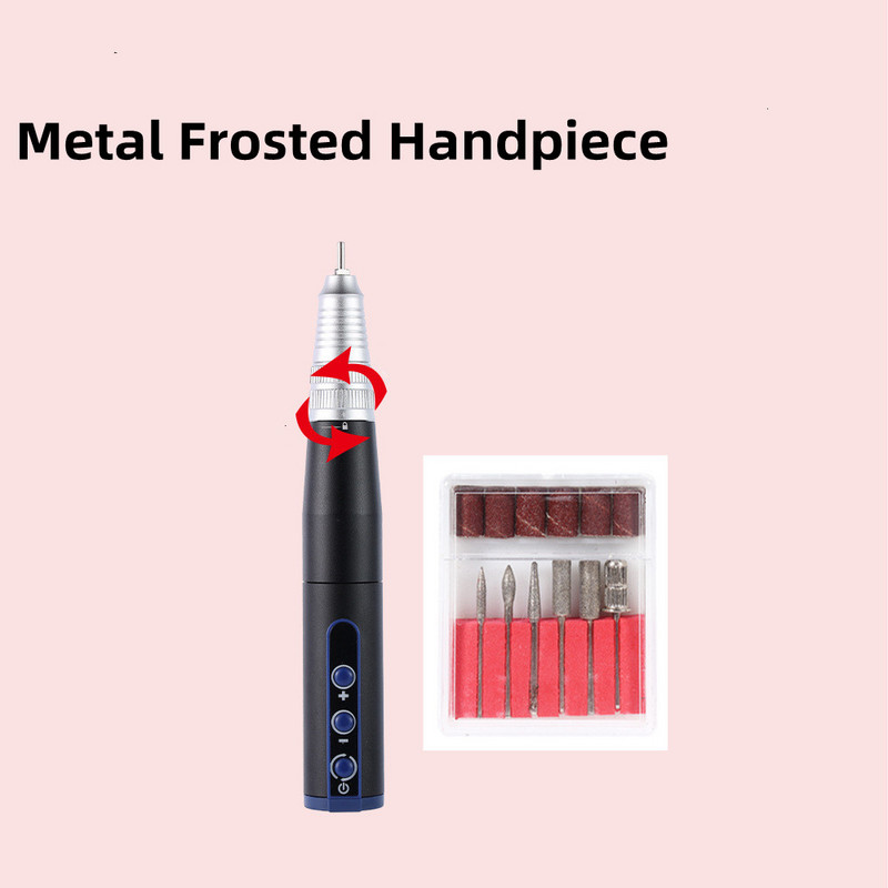 30000 RPM elektrinė nagų gręžimo mašina manikiūro frezavimo pjaustytuvui, skirta gelinio poliravimo nagų gręžimo rašiklio salono nagų įrangai