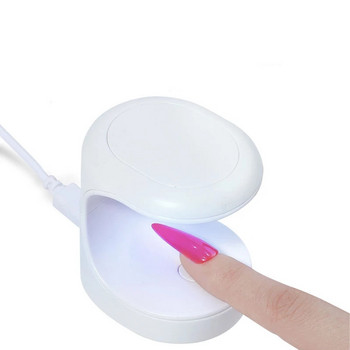 Лампа за сушене на нокти 16W UV LED лампа Мини преносима сушилня за нокти с USB кабел Сушилня за гел лак за нокти Подарък Употреба за пътуване за дома
