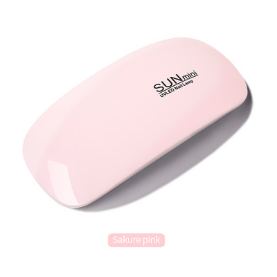 Μίνι λάμπα νυχιών 6W UV LED Gel Polish Cured Pink White Nail dryer Machine Portable USB Cable Home Nails Dry Tool for Gel Varnish