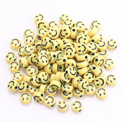 100 buc. Mărgele acrilice pătrate mixte cu litere rotunde de 6 mm Brelocuri cu numere de inimă libere pentru realizarea de bijuterii Accesorii pentru brățări