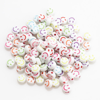 100 buc. Mărgele acrilice pătrate mixte cu litere rotunde de 6 mm Brelocuri cu numere de inimă libere pentru realizarea de bijuterii Accesorii pentru brățări