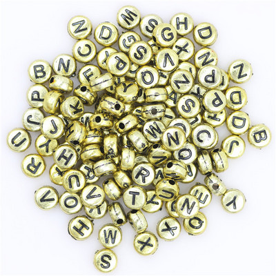 100 buc. Mărgele acrilice pătrate mixte cu litere rotunde de 6 mm Brelocuri cu numere de inimă libere pentru realizarea de bijuterii Accesorii pentru brățări