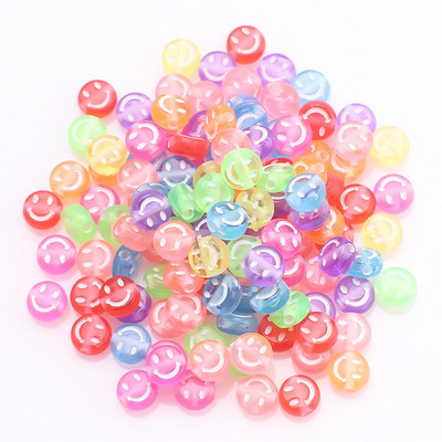 100 buc. Mărgele acrilice pătrate mixte cu litere rotunde de 6 mm Brelocuri cu numere de inimă libere pentru realizarea de bijuterii Accesorii pentru brățări