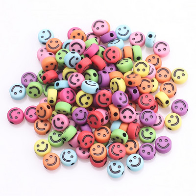 100 buc. Mărgele acrilice pătrate mixte cu litere rotunde de 6 mm Brelocuri cu numere de inimă libere pentru realizarea de bijuterii Accesorii pentru brățări