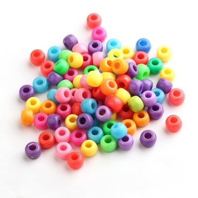 100 buc. Mărgele acrilice pătrate mixte cu litere rotunde de 6 mm Brelocuri cu numere de inimă libere pentru realizarea de bijuterii Accesorii pentru brățări