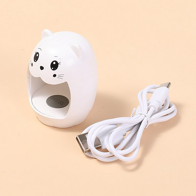 Mini fototeraapiamasin koomiksikujuline ühe sõrme küünte parandav LED-valgus kiiresti kuivav küünte õli liim küpsetuslamp USB