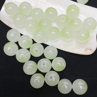 8MM/10MM/12MM apyrankių priedai Aukštos kokybės stiklo apvalūs laisvi tarpikliai, skirti papuošalams gaminti „pasidaryk pats“