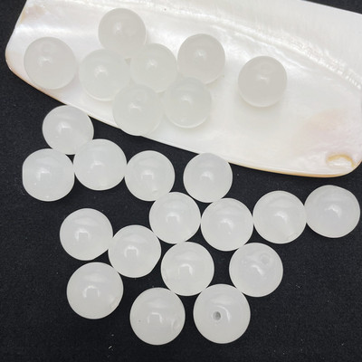 8MM/10MM/12MM apyrankių priedai Aukštos kokybės stiklo apvalūs laisvi tarpikliai, skirti papuošalams gaminti „pasidaryk pats“