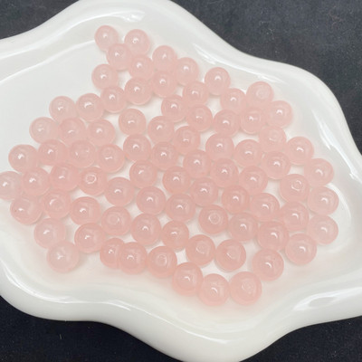 8MM/10MM/12MM apyrankių priedai Aukštos kokybės stiklo apvalūs laisvi tarpikliai, skirti papuošalams gaminti „pasidaryk pats“