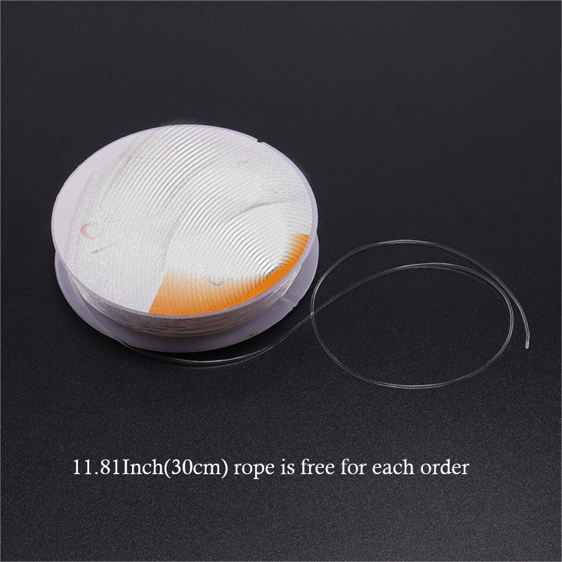 8MM/10MM/12MM apyrankių priedai Aukštos kokybės stiklo apvalūs laisvi tarpikliai, skirti papuošalams gaminti „pasidaryk pats“