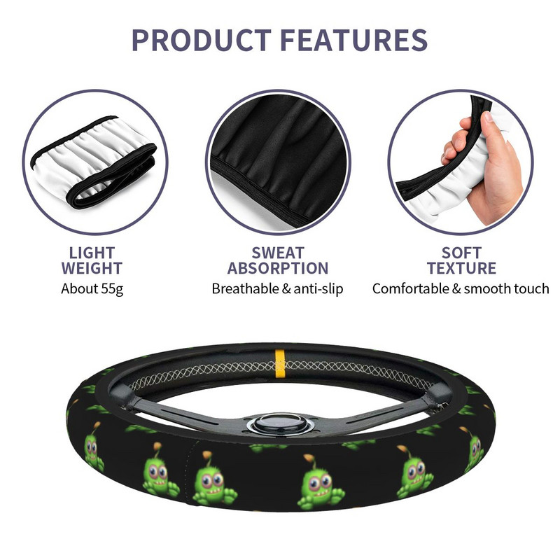 My Singing Monsters Cute Beebi auto rooliratta kate Multikas Auto rooliratta kaitse Auto stiiliga interjööri tarvikud