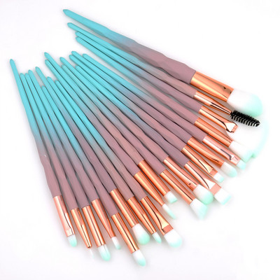 5/20kom Set dijamantnih kistova za šminkanje Puder u prahu Rumenilo za miješanje sjenila za oči Kozmetika za usne Beauty Make Up kistovi Komplet alata Šminka