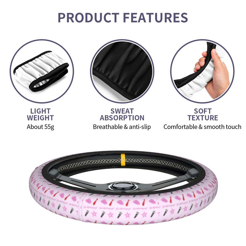 Automobilio vairo dangtis RBD Rebelde universalus meksikietiškas pynimas ant vairo dangtelio automobilio apdaila, automobilių priedai