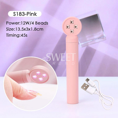 18 W-os Shell UV körömlámpa szárító mini egyujjas tojásos fototerápiás gép gyorsan száradó hordozható lakkal kötött manikűr eszközök CA053