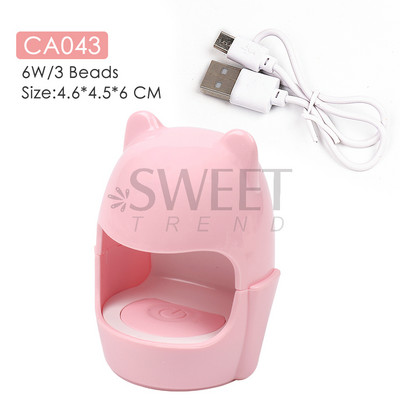 18 W-os Shell UV körömlámpa szárító mini egyujjas tojásos fototerápiás gép gyorsan száradó hordozható lakkal kötött manikűr eszközök CA053