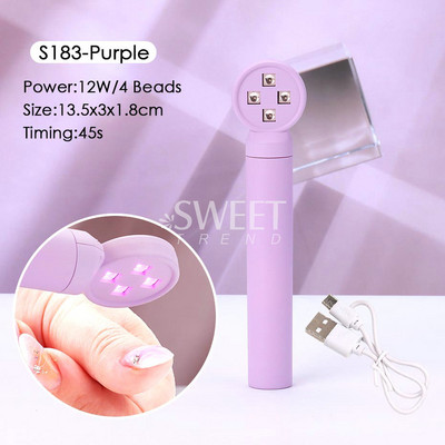 18 W-os Shell UV körömlámpa szárító mini egyujjas tojásos fototerápiás gép gyorsan száradó hordozható lakkal kötött manikűr eszközök CA053